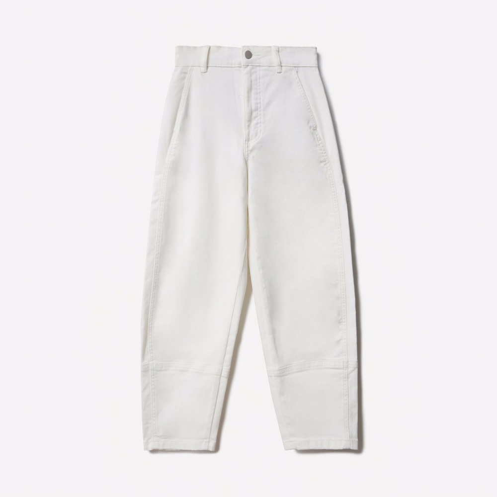 Everlane White Utility Barrel Pant Sz 4